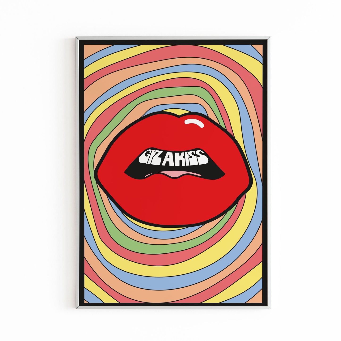 GIZ A KISS PRINT