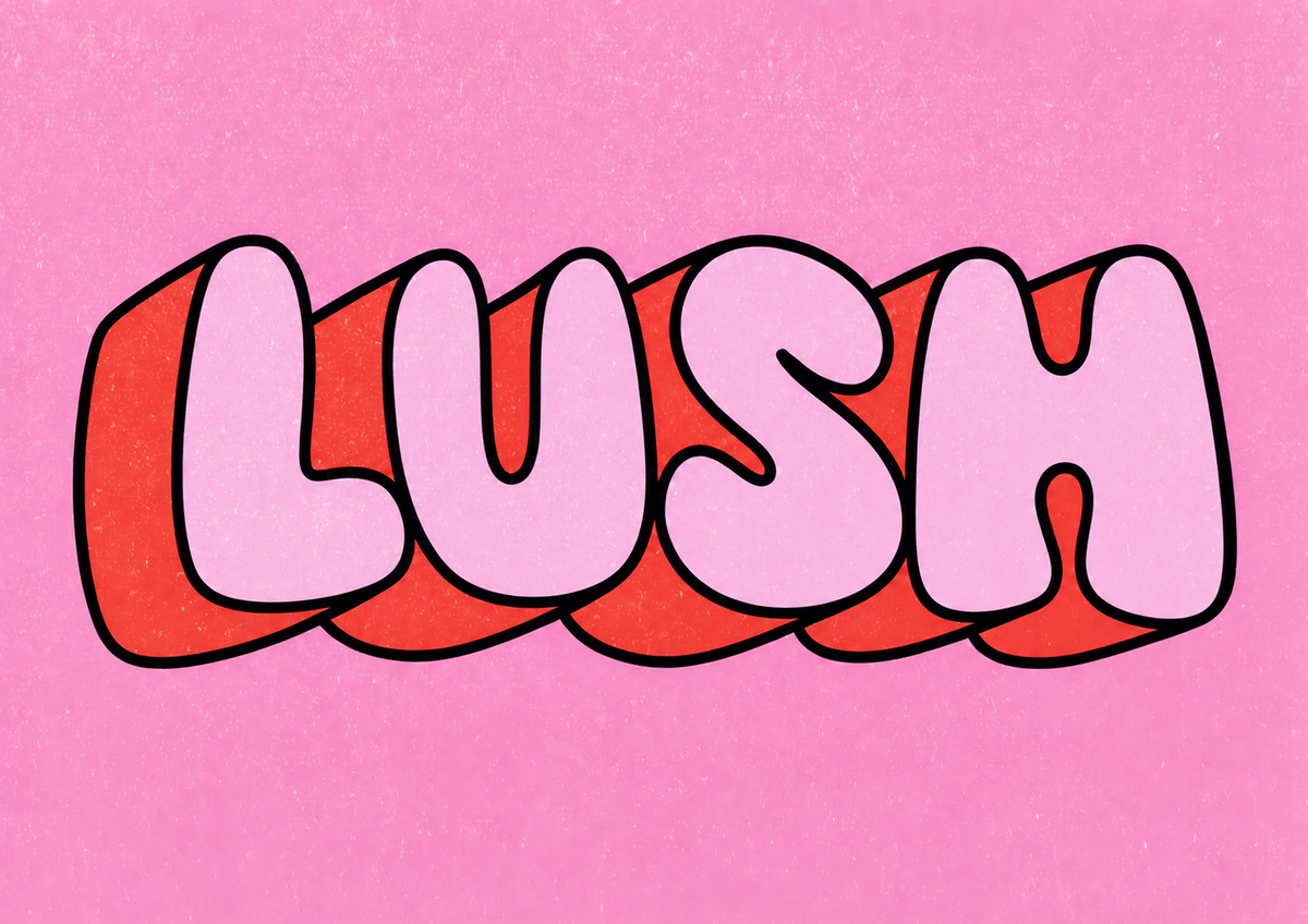 LUSH PRINT — unframed artwork detail